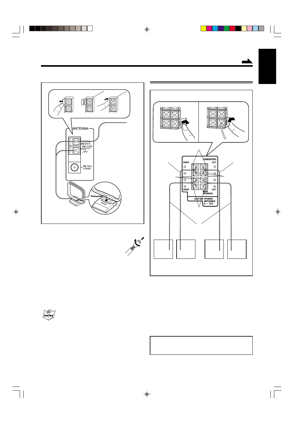 Connecting speakers | JVC CA-MXG950V User Manual | Page 11 / 64