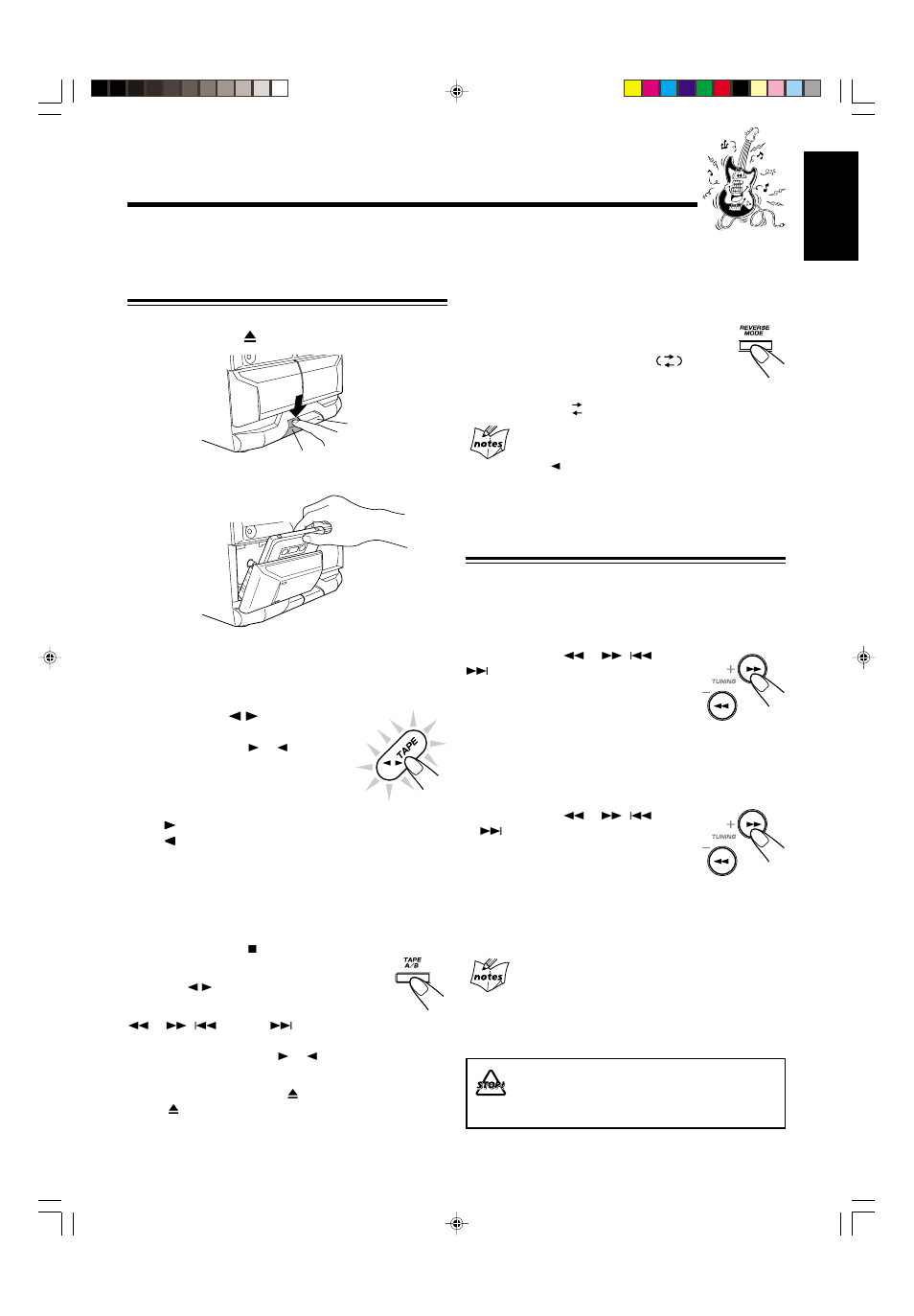 Playing back tapes | JVC CA-MXG950V User Manual | Page 27 / 64