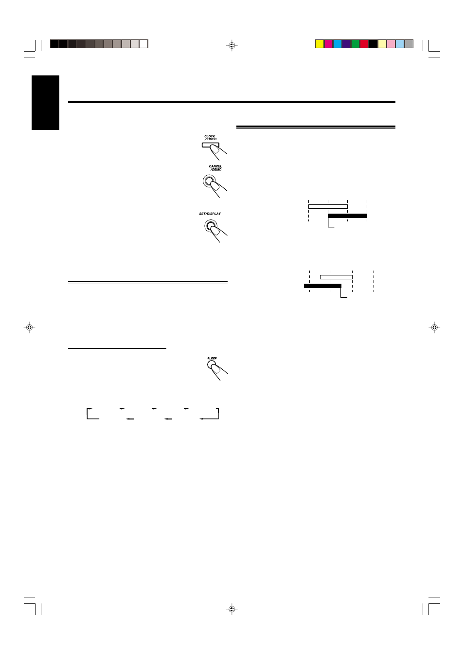 Timer priority, Using sleep timer | JVC CA-MXG950V User Manual | Page 36 / 64