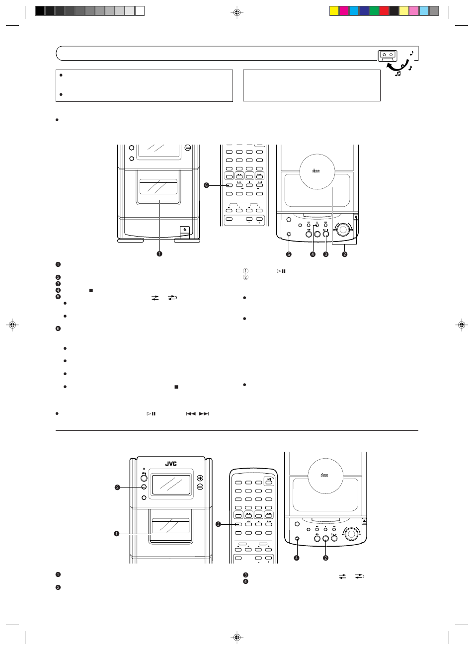 Recording, Compact digital audio, Synchronized recording with the cd player | Ÿ ! ⁄ ÿ | JVC UX-T550 User Manual | Page 15 / 20