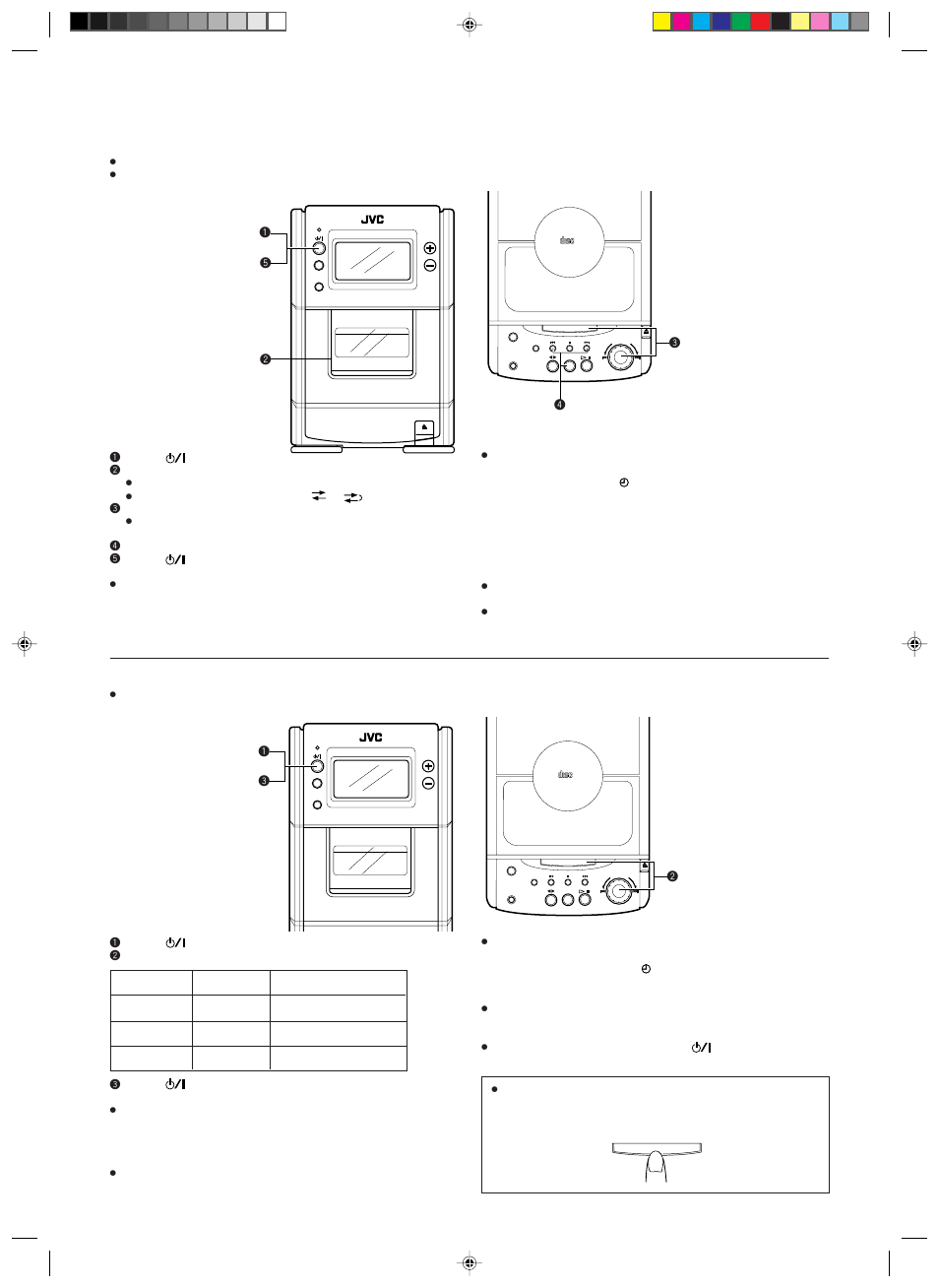 Compact digital audio | JVC UX-T550 User Manual | Page 18 / 20