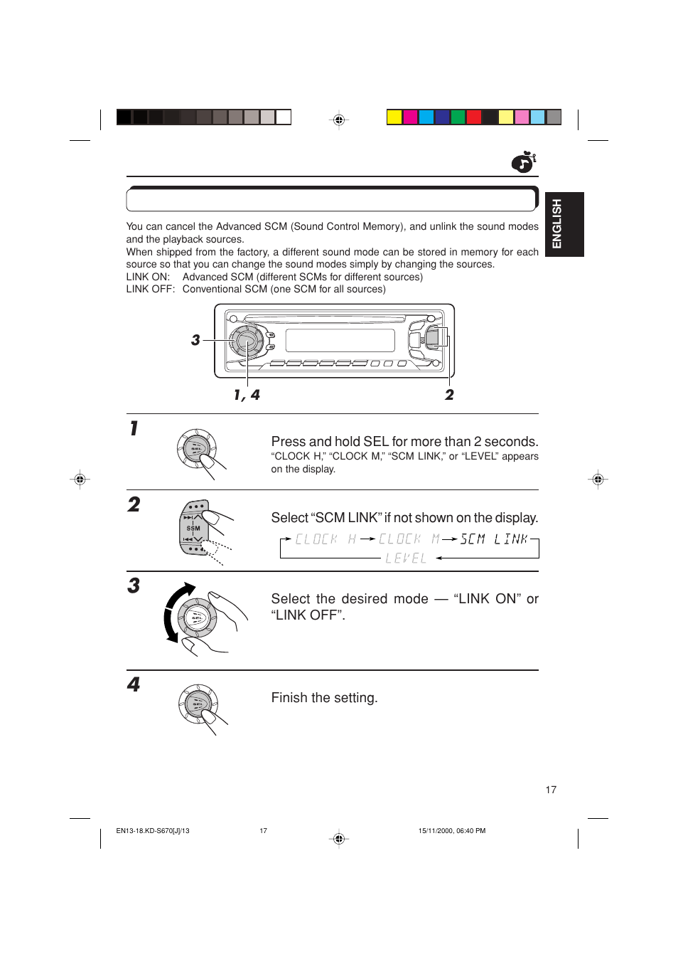 Canceling advanced scm | JVC KD-S670 User Manual | Page 17 / 80