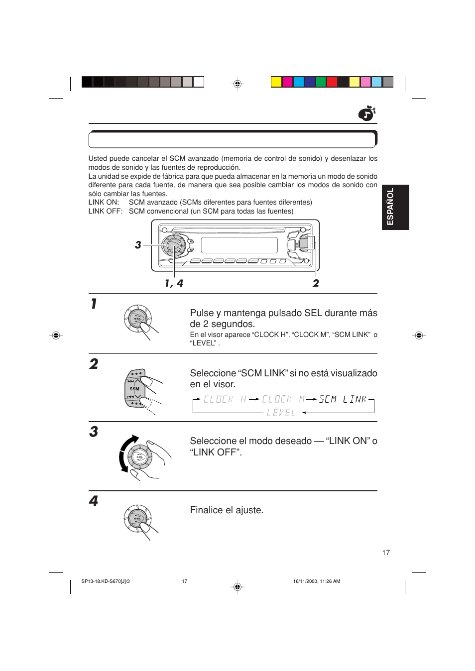 Cancelacion del scm avanzado, Cancelación del scm avanzado | JVC KD-S670 User Manual | Page 43 / 80