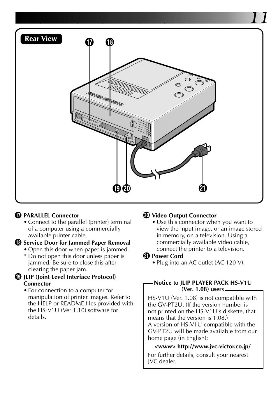 JVC GV-PT2U User Manual | Page 11 / 76