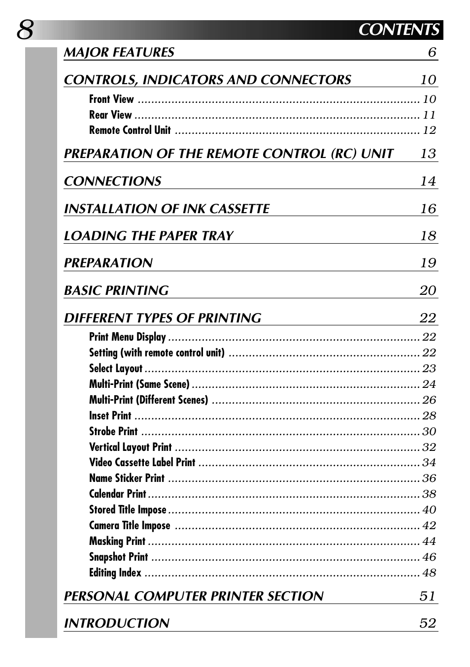 JVC GV-PT2U User Manual | Page 8 / 76