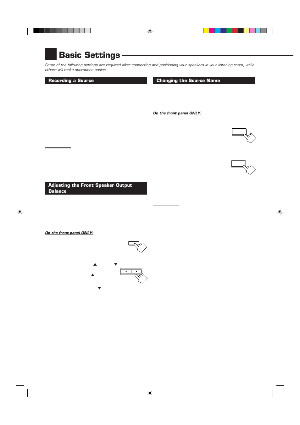 Basic settings | JVC RX-7010VBK User Manual | Page 16 / 46