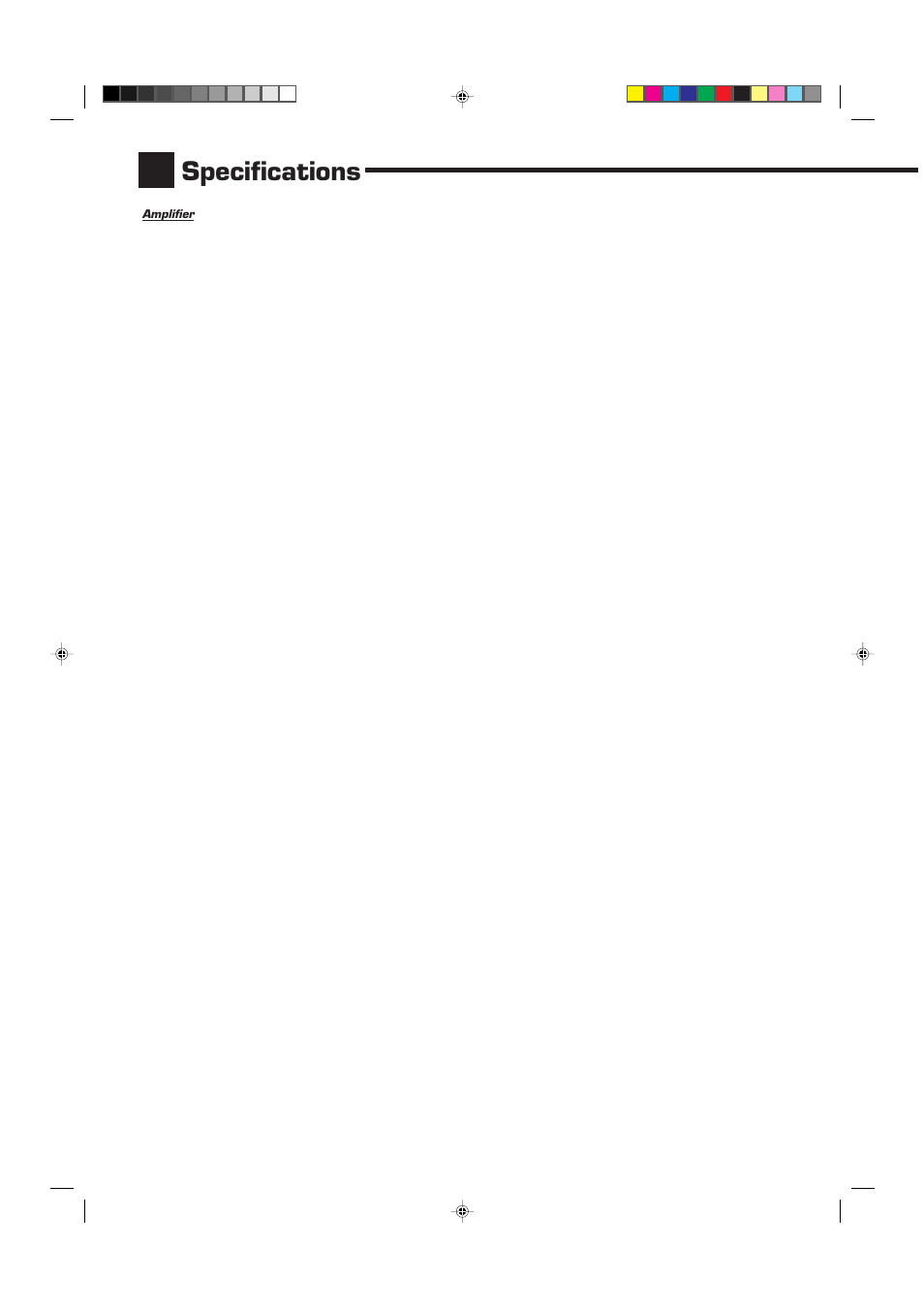 Specifications | JVC RX-7010VBK User Manual | Page 42 / 46