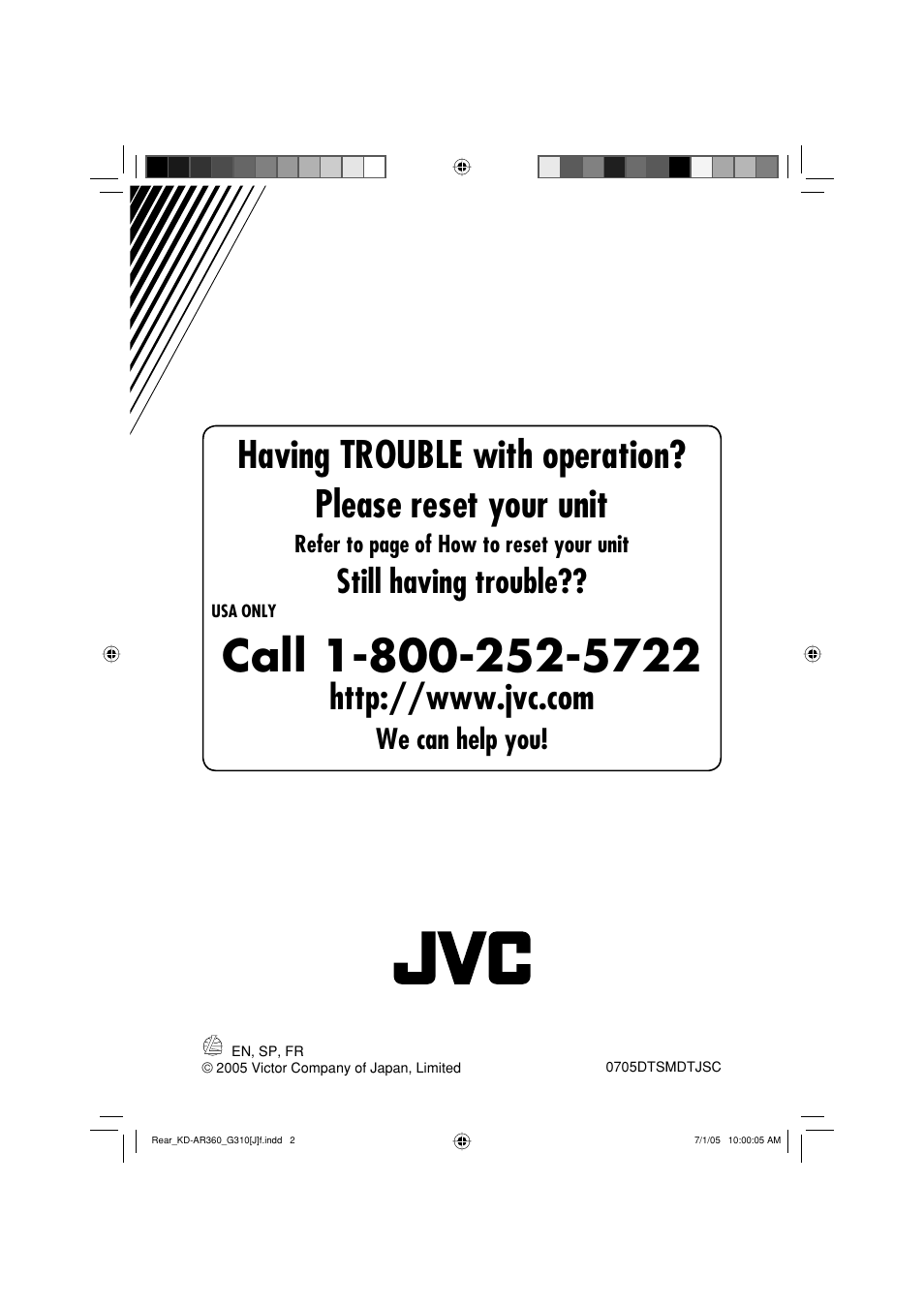 Still having trouble, We can help you | JVC KD-G310 User Manual | Page 98 / 98