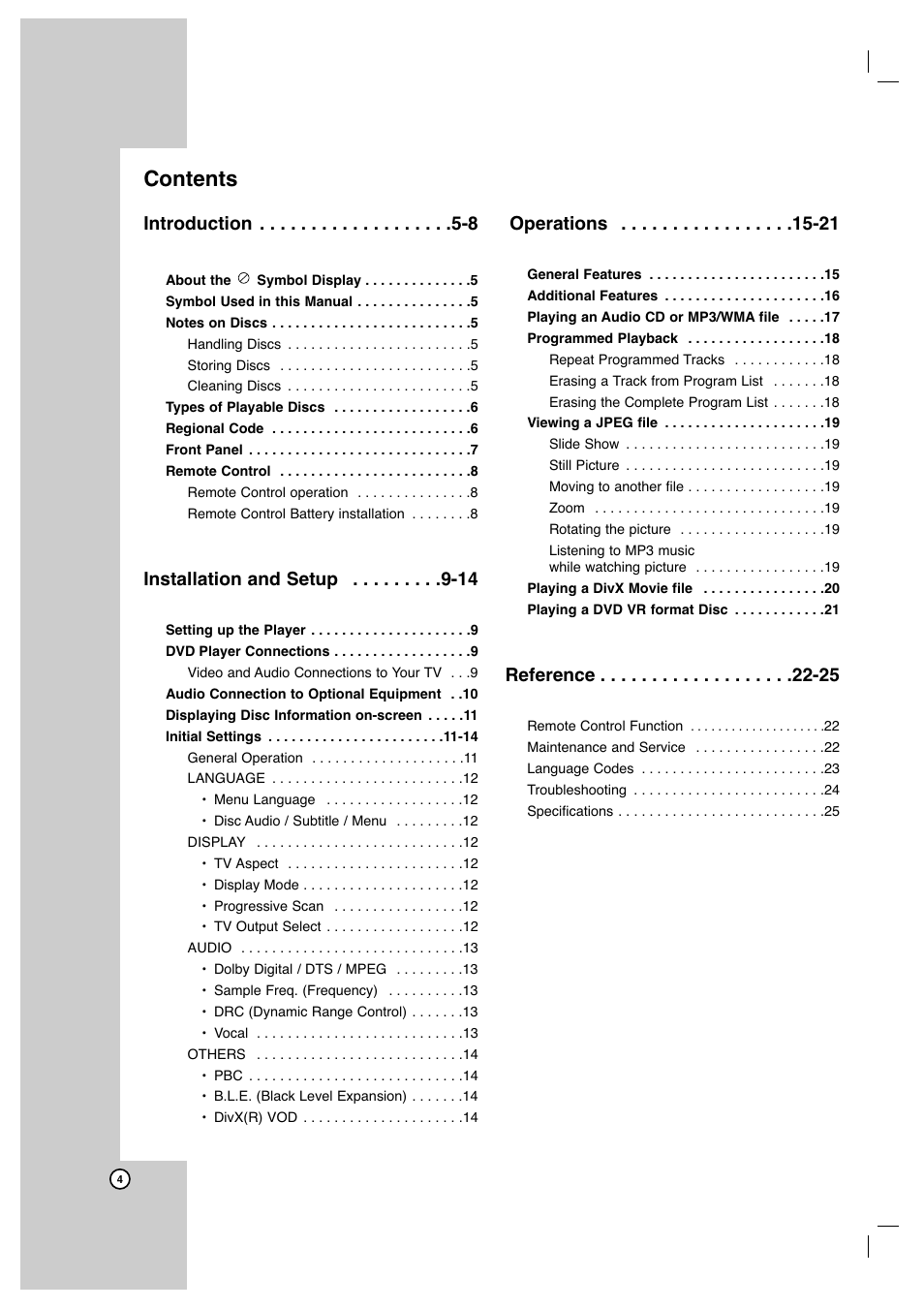 JVC XV-N452S User Manual | Page 4 / 28