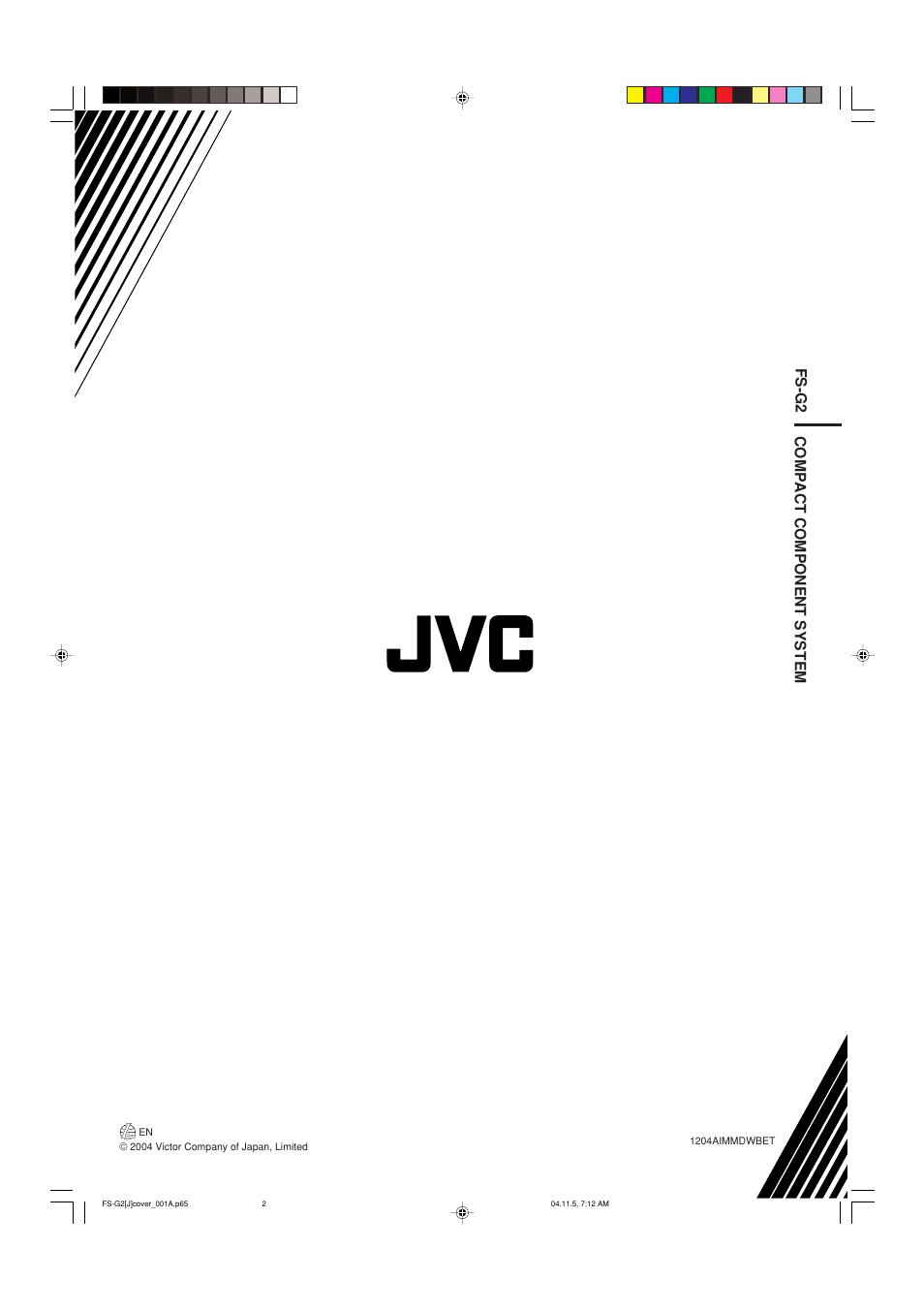 Fs-g2 compact component system | JVC FS-G2 User Manual | Page 28 / 28