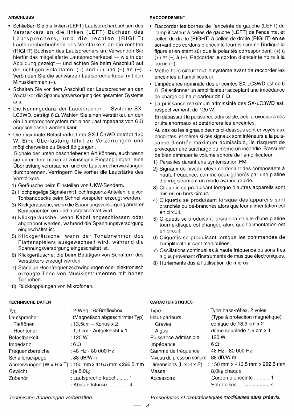 JVC SX-LC3WD User Manual | Page 4 / 8