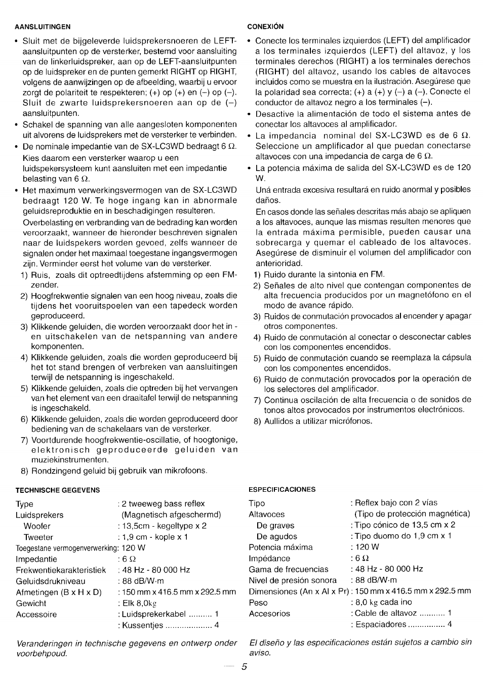 JVC SX-LC3WD User Manual | Page 5 / 8