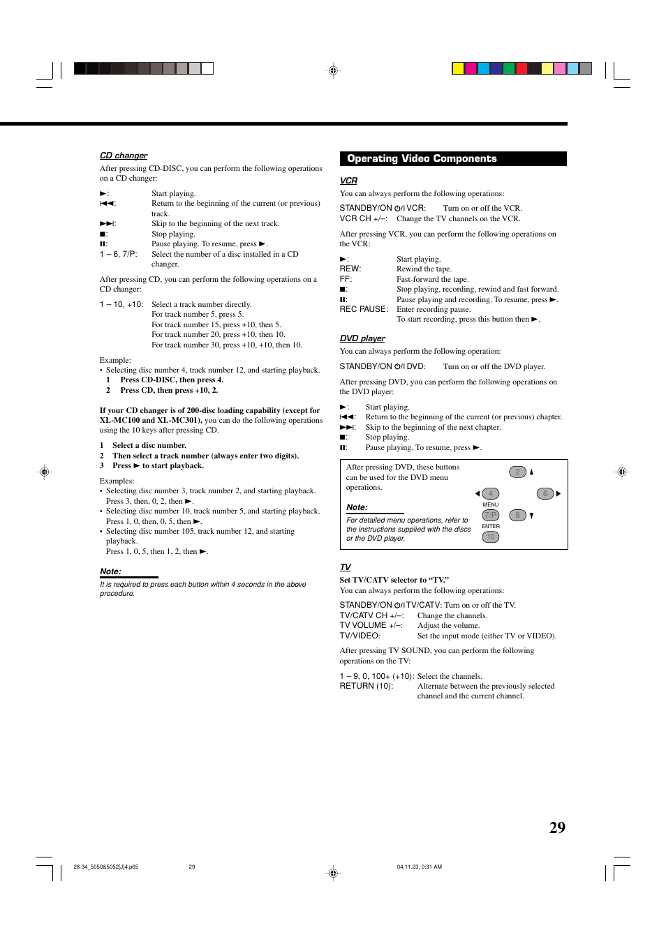 JVC RX-5050B User Manual | Page 31 / 76