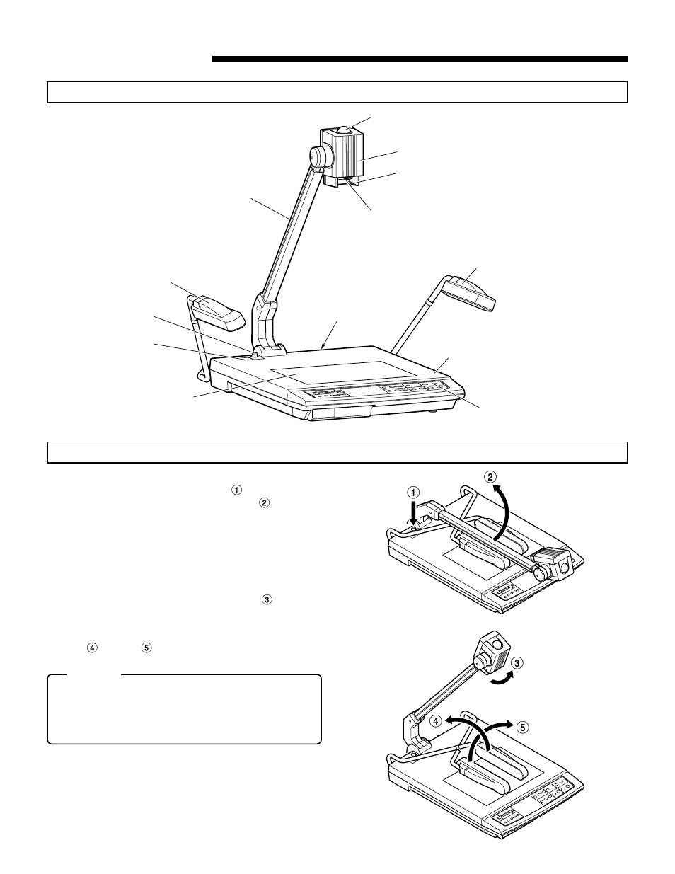 Before use, Part names, Setup | JVC AV-P950E User Manual | Page 4 / 19