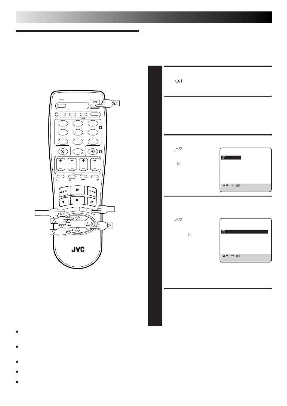 Colour system set, Turn on the recorder, Access main menu screen | Access mode set screen, Select colour system mode, Return to normal screen, Information on colour system | JVC HR-J668EU User Manual | Page 12 / 56