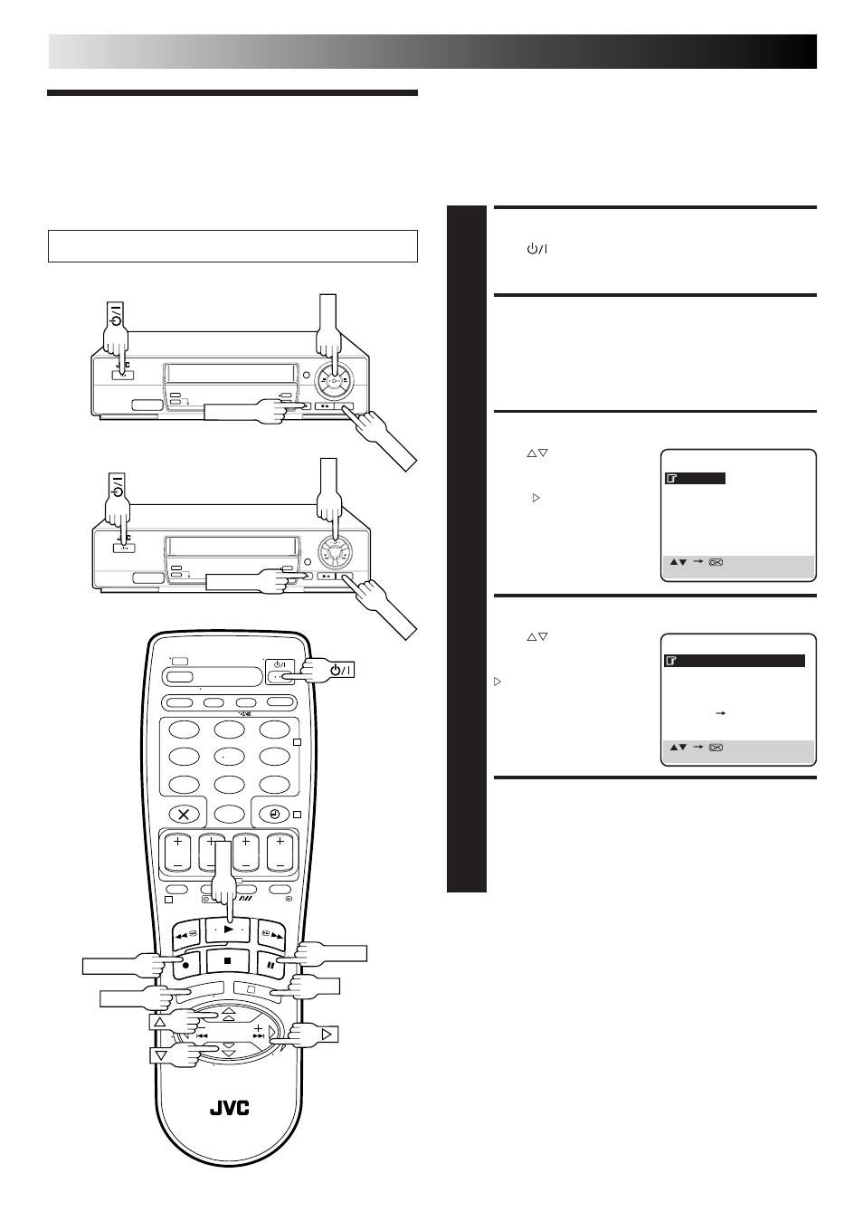 B.e.s.t. picture system, Turn on the recorder, Access main menu screen | Access mode set screen, Select b.e.s.t. mode, Return to normal screen, Recording (cont.), Preparation | JVC HR-J668EU User Manual | Page 20 / 56