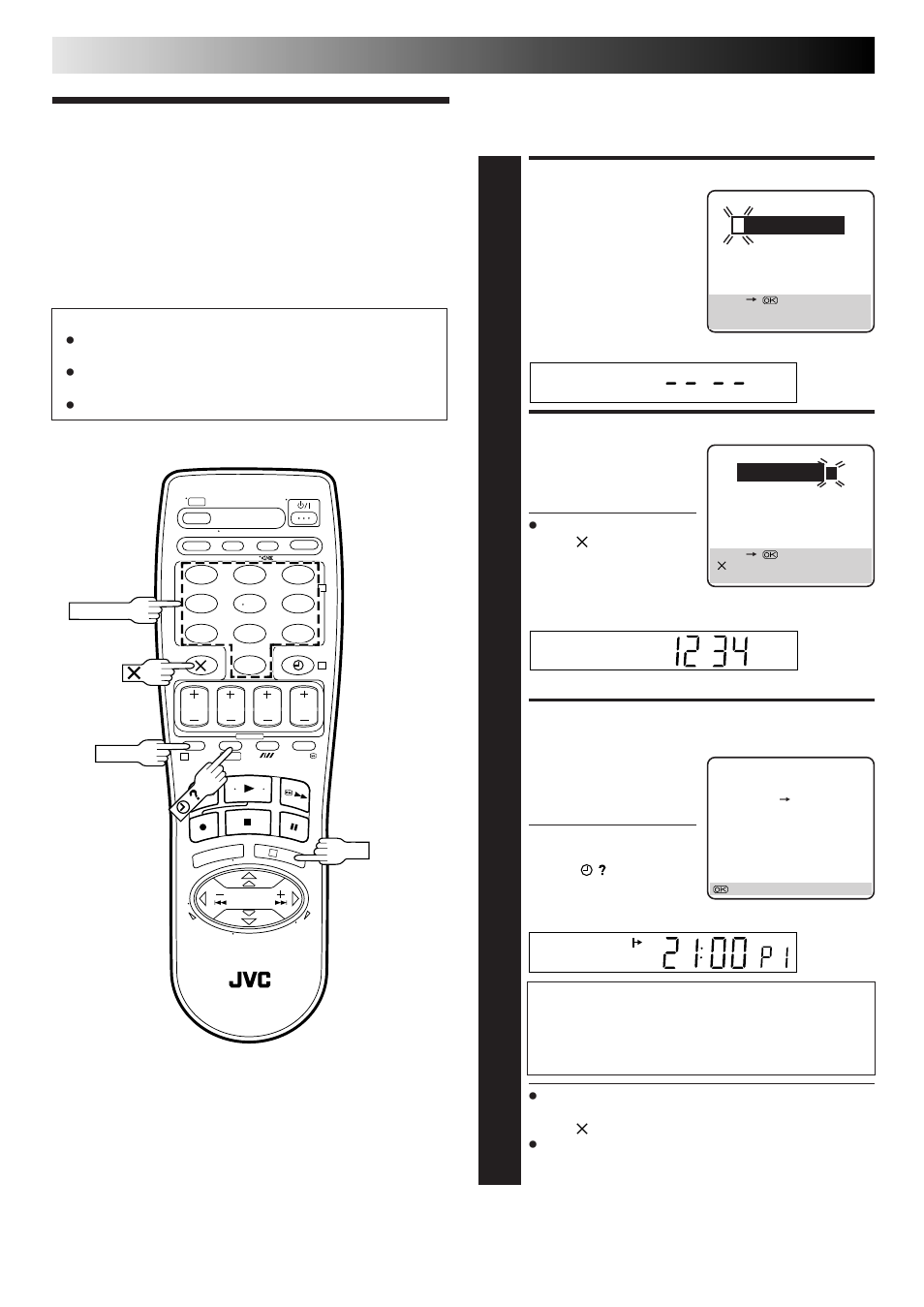 Timer programming, Timer recording, Access showview screen | Enter showview number, Access showview program screen | JVC HR-J668EU User Manual | Page 22 / 56