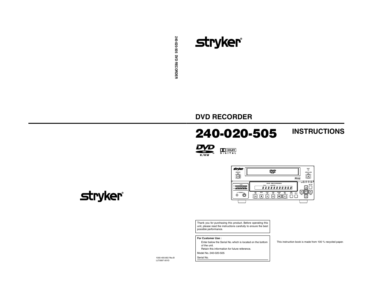 JVC 240-020-505 User Manual | 46 pages