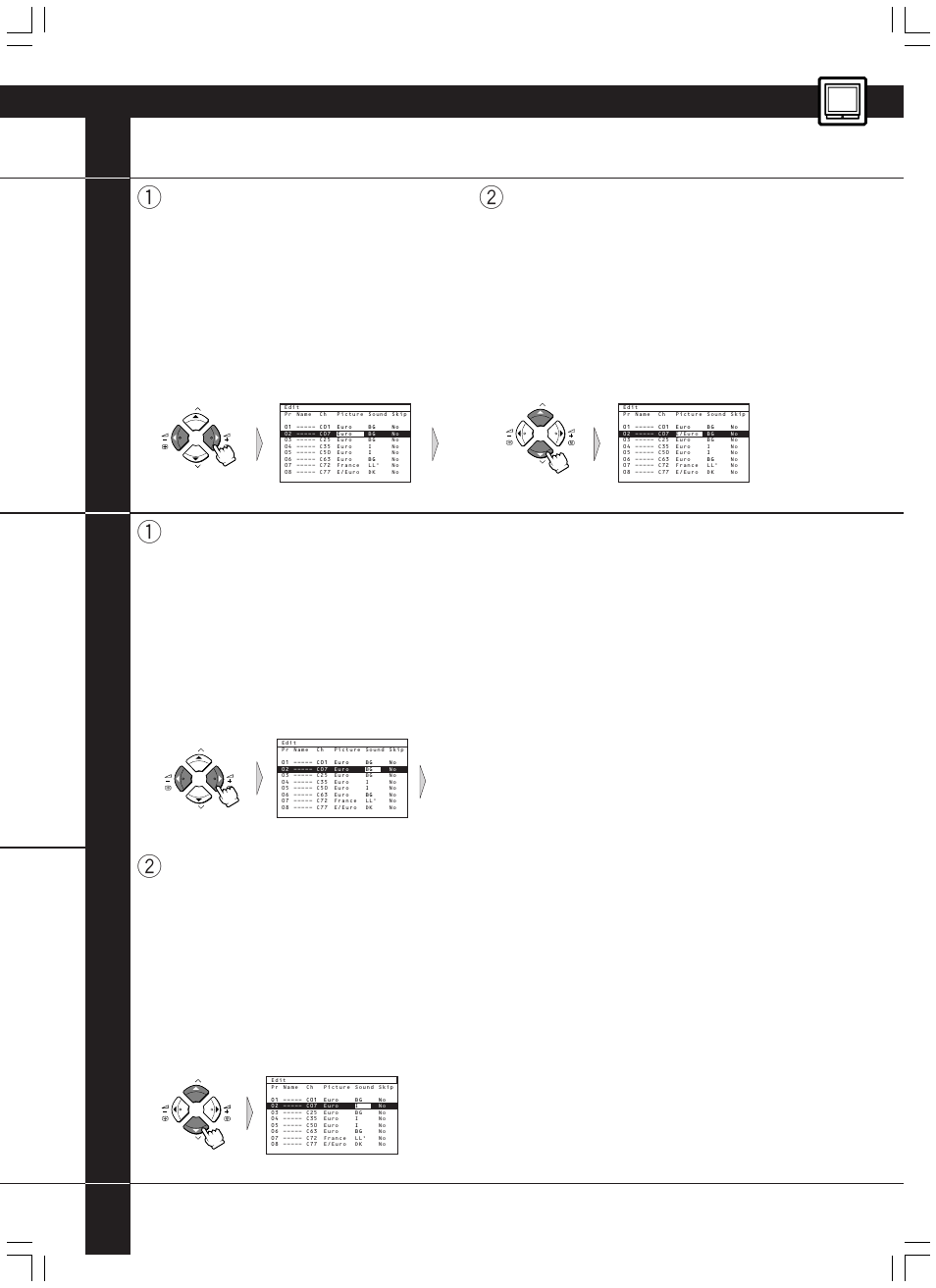 Sound picture | JVC AV-14JT5EU User Manual | Page 15 / 29