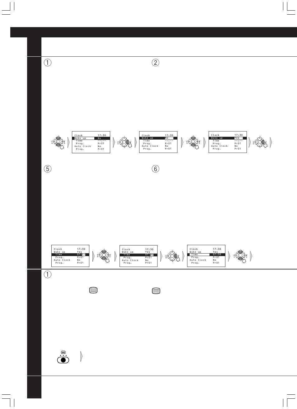 Daily use, Wake up child lock | JVC AV-14JT5EU User Manual | Page 24 / 29