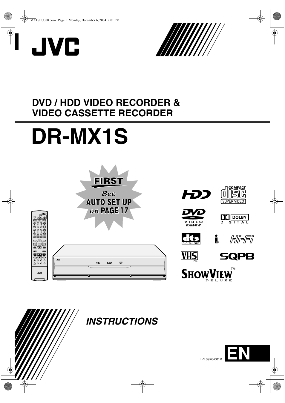 JVC DR-MX1S User Manual | 100 pages