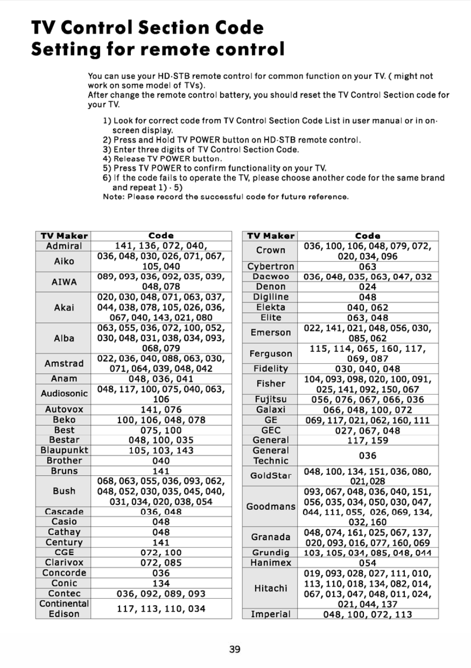 JVC DVB TU-HD500A User Manual | Page 44 / 47