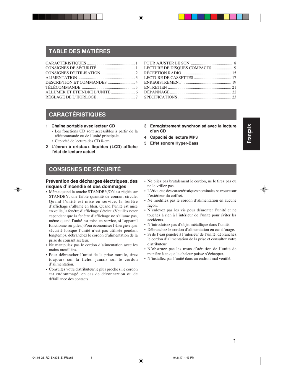 JVC RC-EX30B User Manual | Page 52 / 144