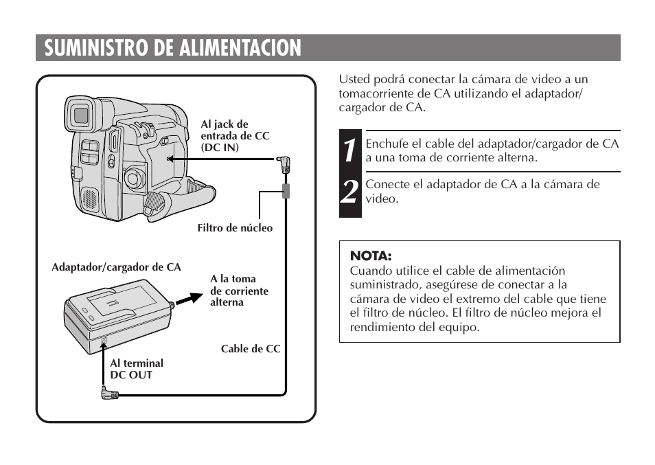 Suministro de alimentacion | JVC AA-V20EG/EK User Manual | Page 30 / 88