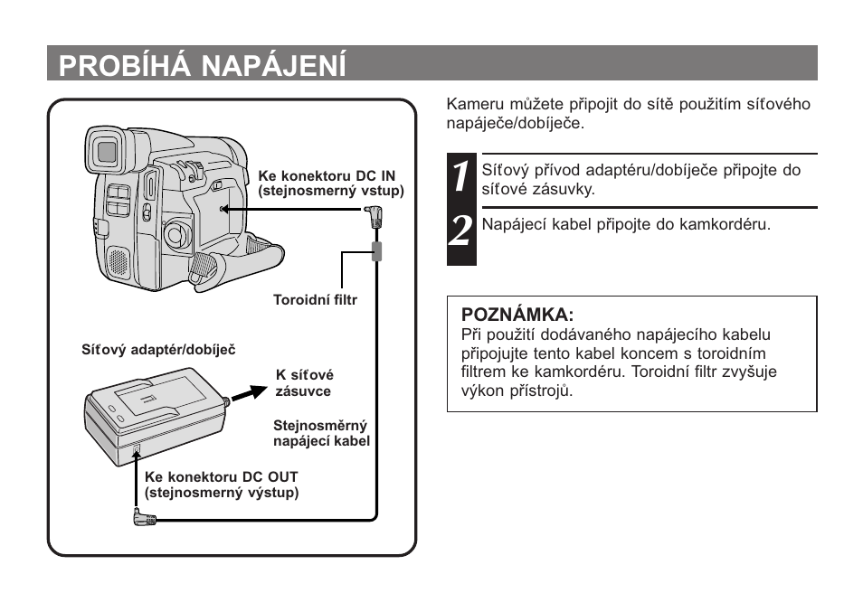 Probíhá napájení | JVC AA-V20EG/EK User Manual | Page 74 / 88