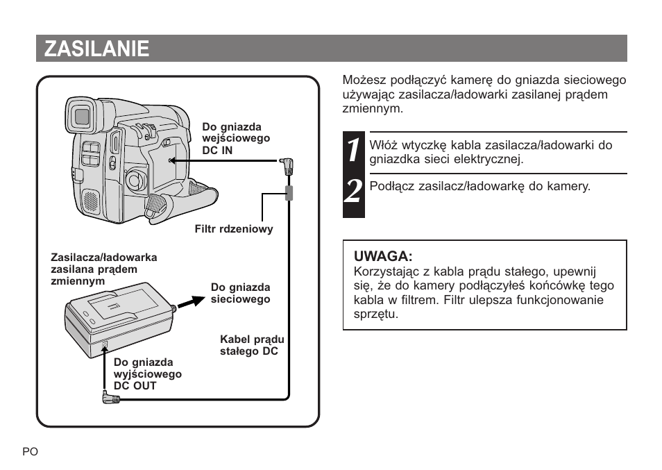 Zasilanie | JVC AA-V20EG/EK User Manual | Page 80 / 88