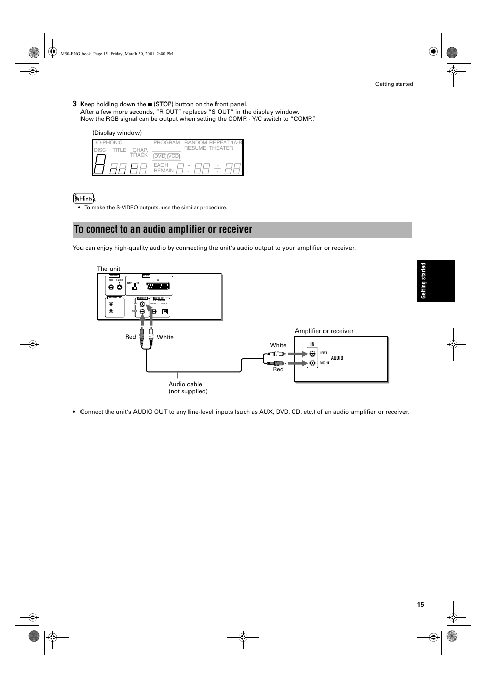 JVC XV-M52SL User Manual | Page 17 / 52