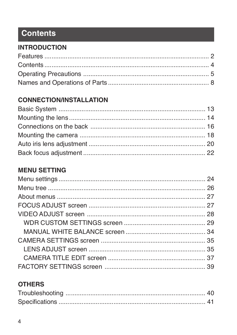 JVC TK-WD31 User Manual | Page 10 / 48