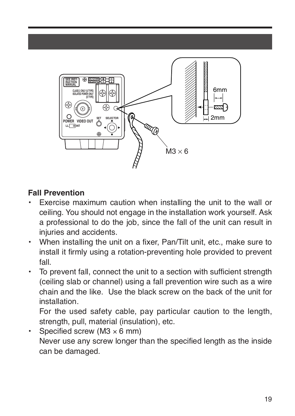 M3 × 6 | JVC TK-WD31 User Manual | Page 25 / 48
