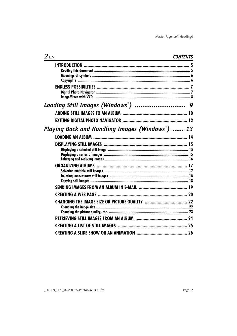 JVC Digital Photo Navigator ImageMixer with VCD LYT1116-001A User Manual | Page 2 / 50