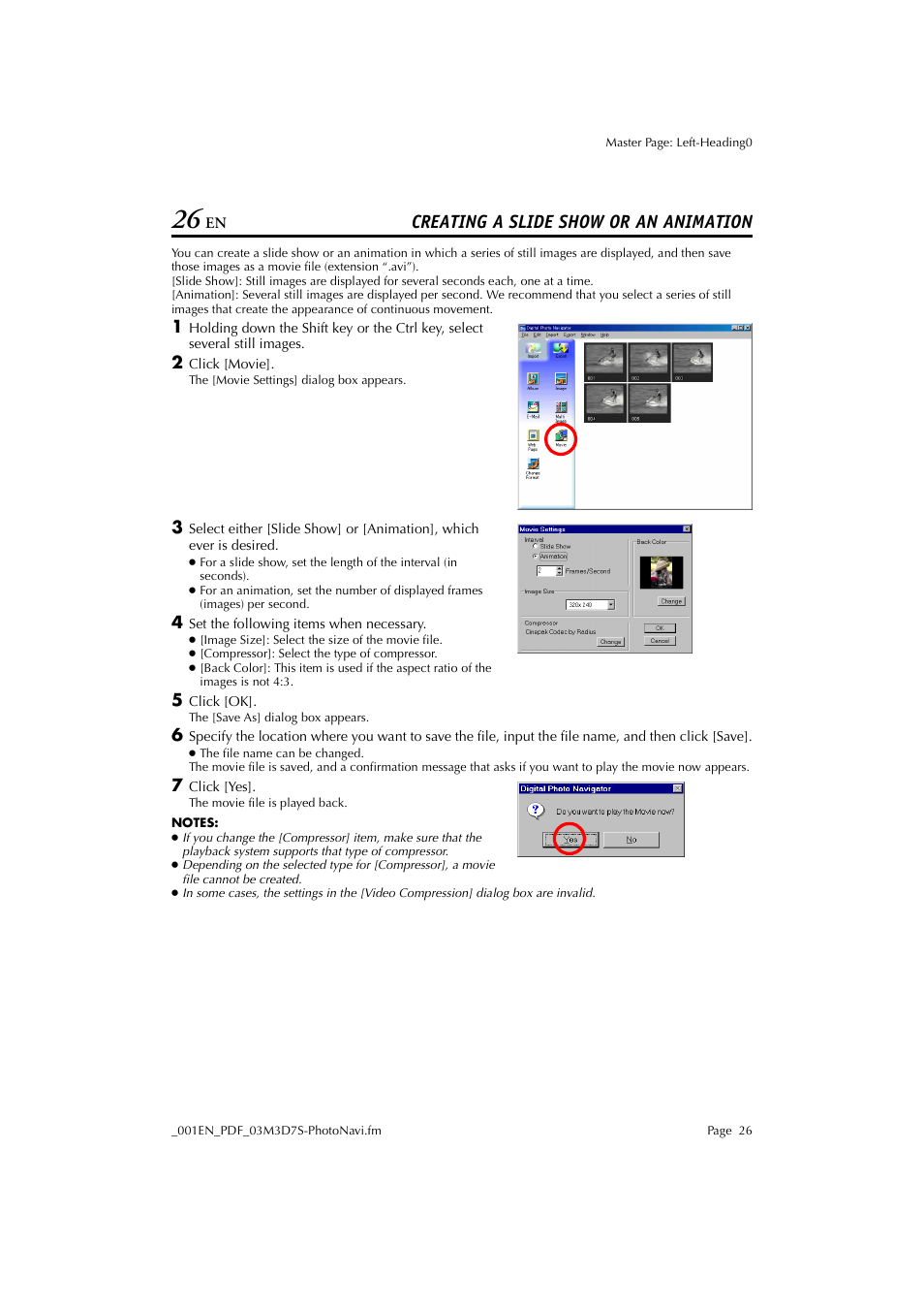 Creating a slide show or an animation | JVC Digital Photo Navigator ImageMixer with VCD LYT1116-001A User Manual | Page 26 / 50