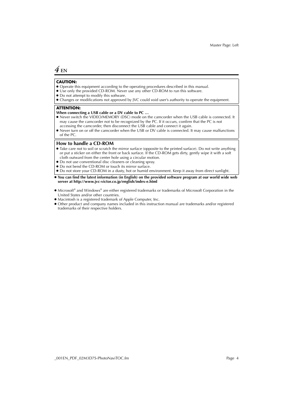 JVC Digital Photo Navigator ImageMixer with VCD LYT1116-001A User Manual | Page 4 / 50