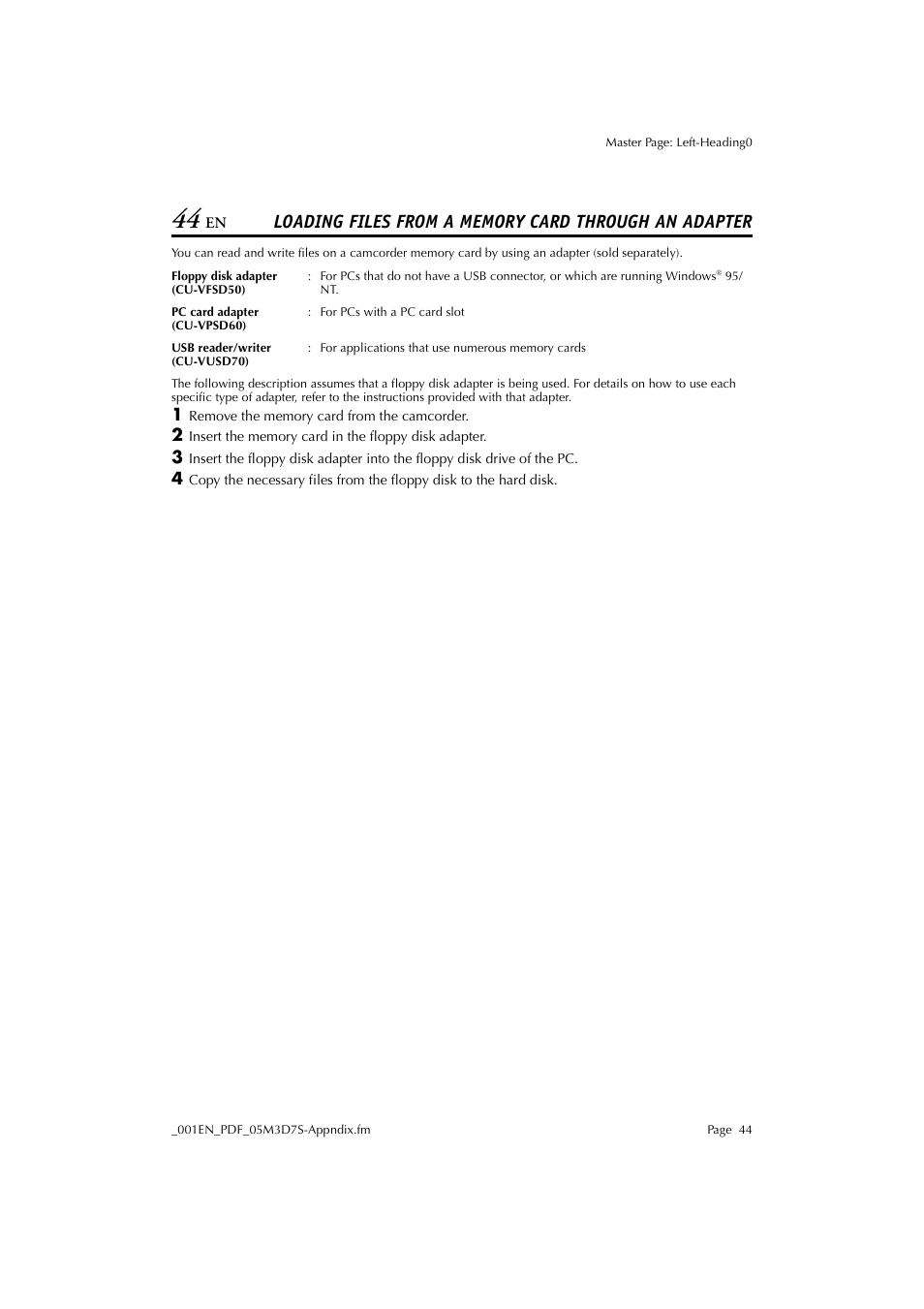 JVC Digital Photo Navigator ImageMixer with VCD LYT1116-001A User Manual | Page 44 / 50