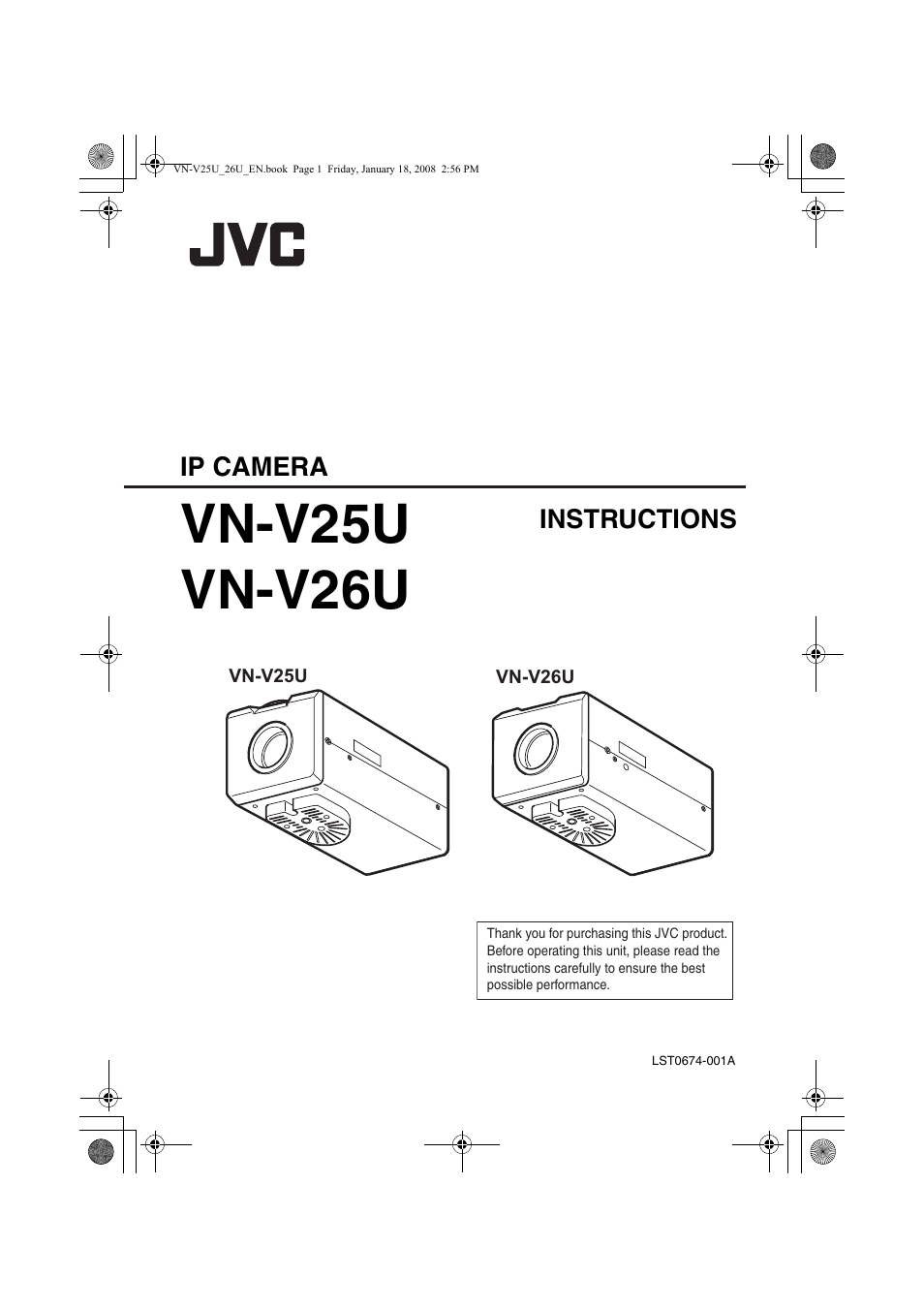 JVC VN-V25U VN-V26U User Manual | 104 pages