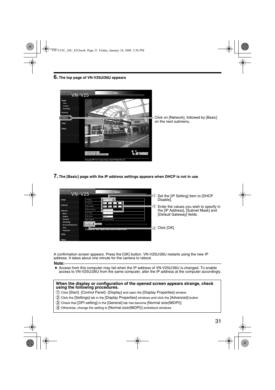 JVC VN-V25U VN-V26U User Manual | Page 31 / 104