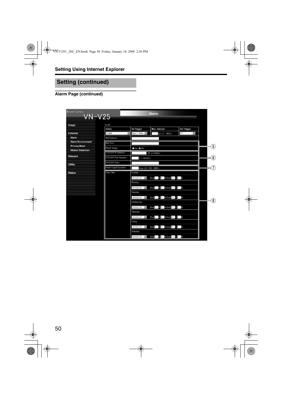 JVC VN-V25U VN-V26U User Manual | Page 50 / 104