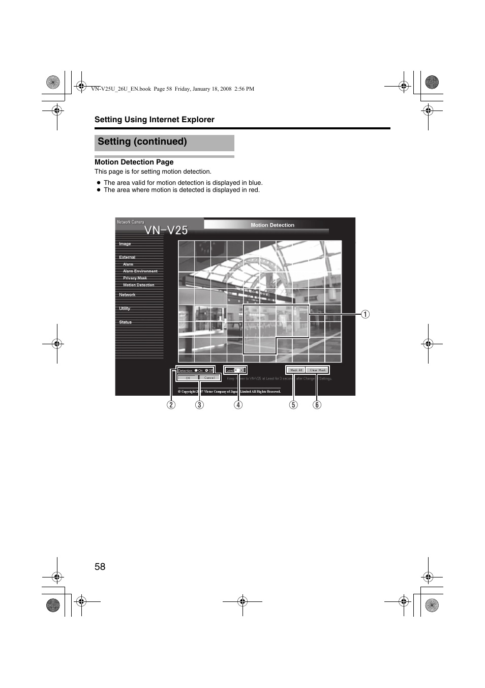 Setting (continued) | JVC VN-V25U VN-V26U User Manual | Page 58 / 104