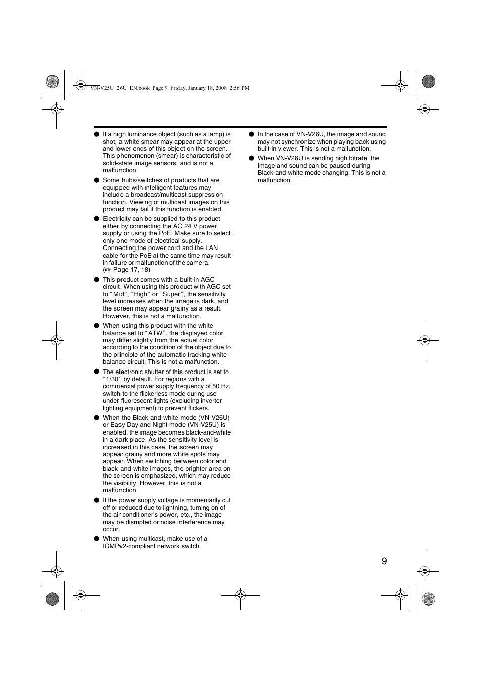 JVC VN-V25U VN-V26U User Manual | Page 9 / 104