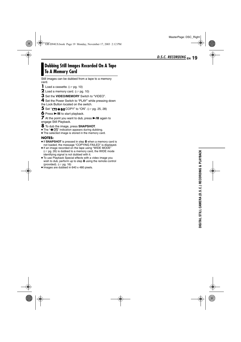 Card | JVC GR-D74 User Manual | Page 19 / 56