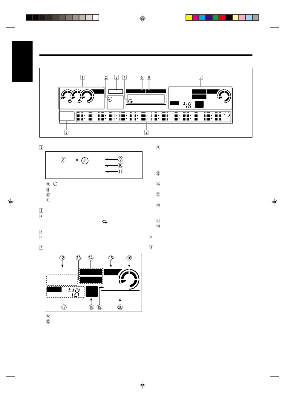English, Cd-rw unfinalize disc normal auto track high speed, Digital | Analog, 0 9 8 daily rec sleep | JVC NX-CDR7 User Manual | Page 10 / 58