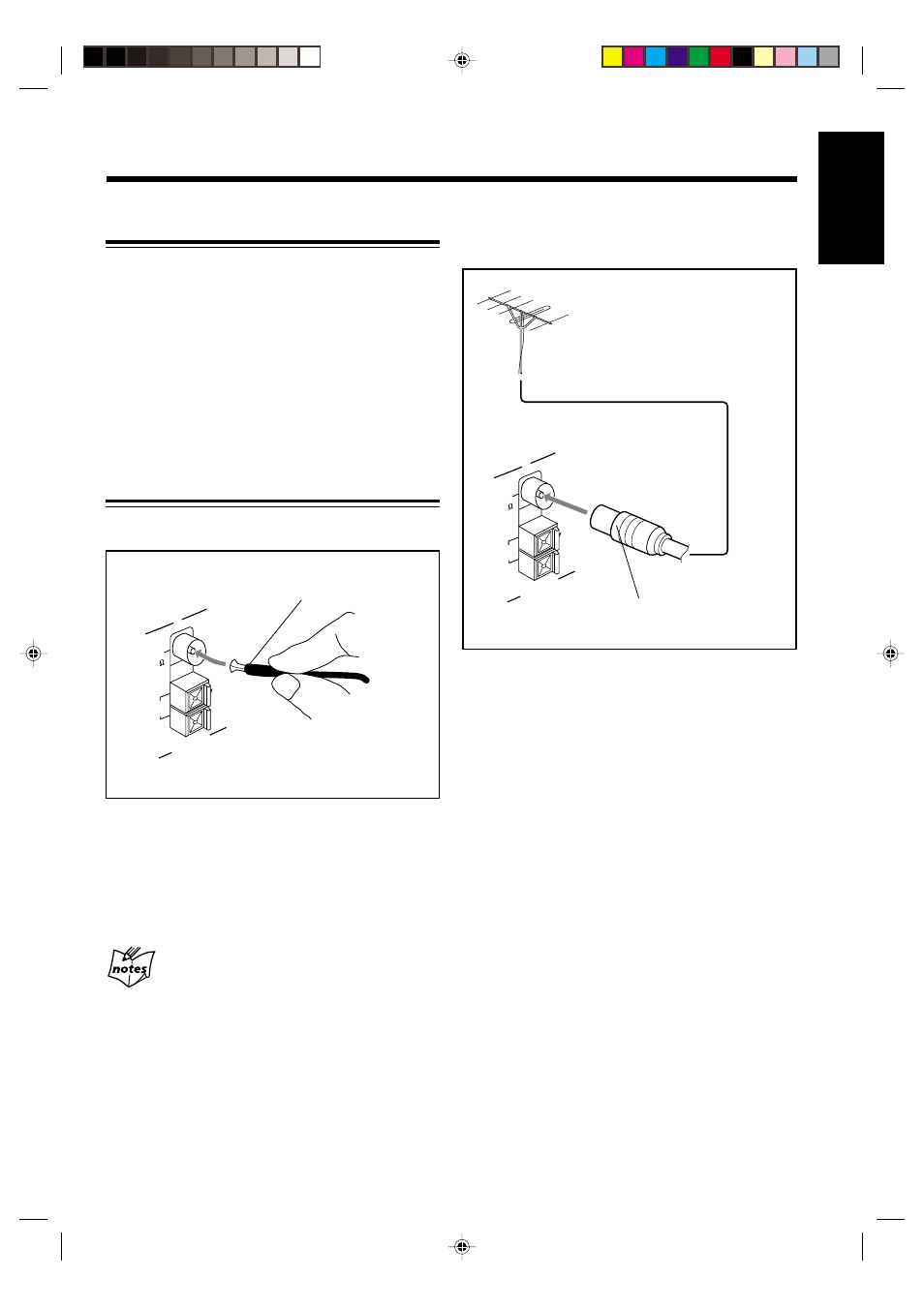 Getting started, English, Unpacking | Connecting antennas | JVC NX-CDR7 User Manual | Page 11 / 58