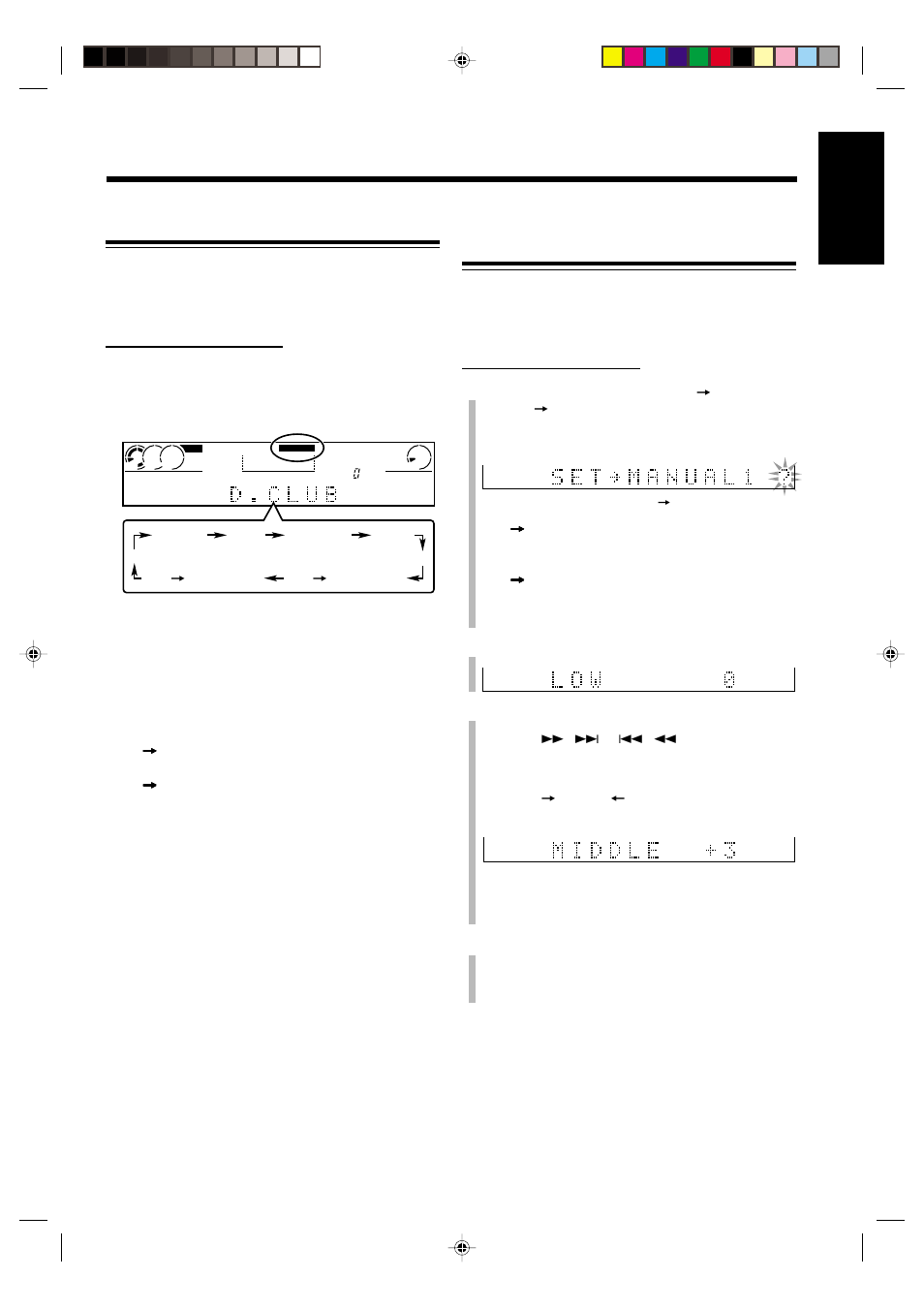 English selecting the sound modes, Creating your own sound modes —manual modes | JVC NX-CDR7 User Manual | Page 19 / 58