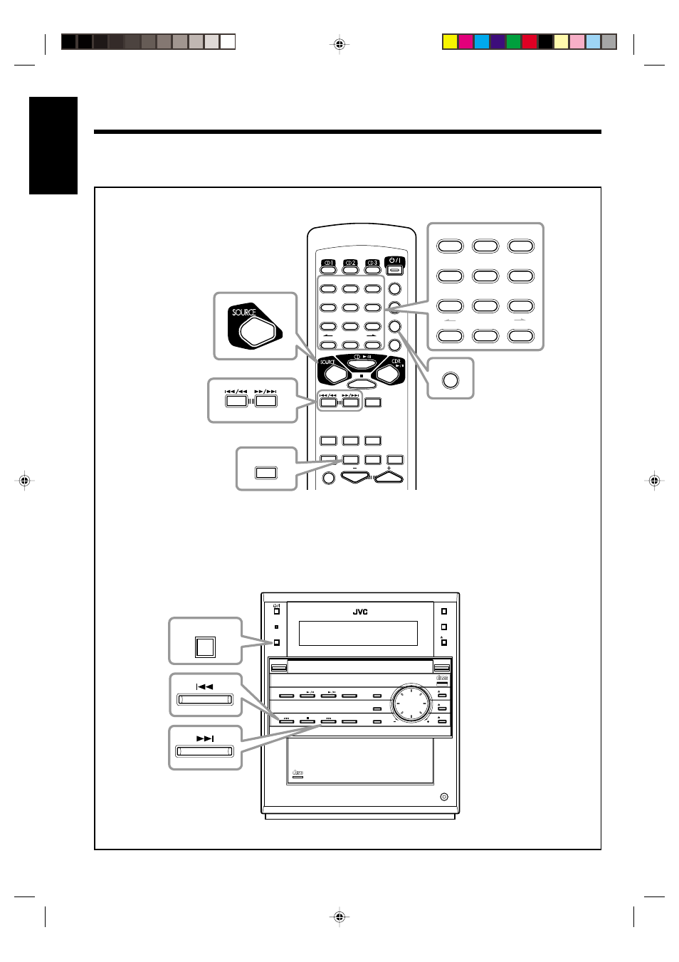 Listening to fm and am broadcasts, English, Compact | Digital audio, Source | JVC NX-CDR7 User Manual | Page 20 / 58