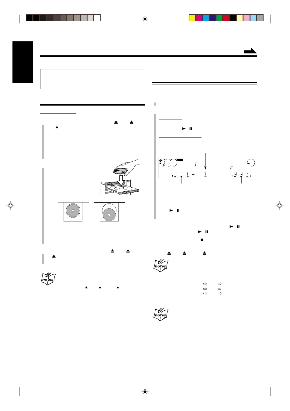 English, Playing back the entire discs—continuous play, Loading discs | JVC NX-CDR7 User Manual | Page 24 / 58