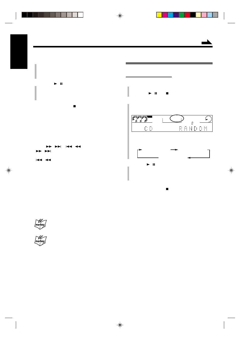 English, Playing at random—random play | JVC NX-CDR7 User Manual | Page 26 / 58
