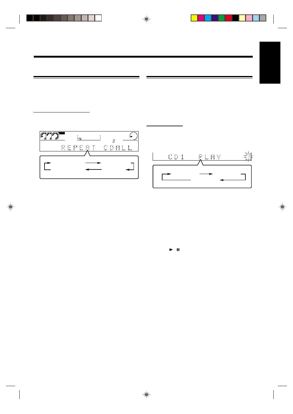 English, Repeating tracks or discs—repeat play, Other convenient functions | JVC NX-CDR7 User Manual | Page 27 / 58